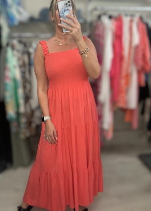 coralmaxidress