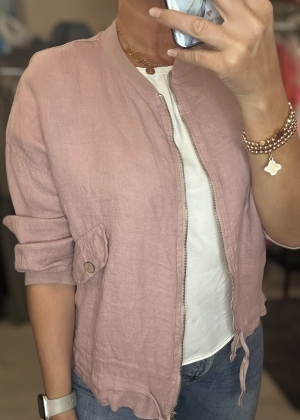 pinklinenbomberjacket Thumb