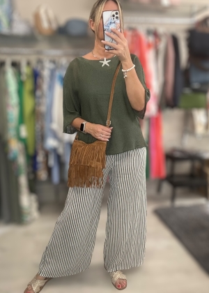 linenstripetrouser
