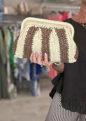 stripeclutchbag