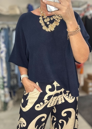 navyprintedtrouser Thumb