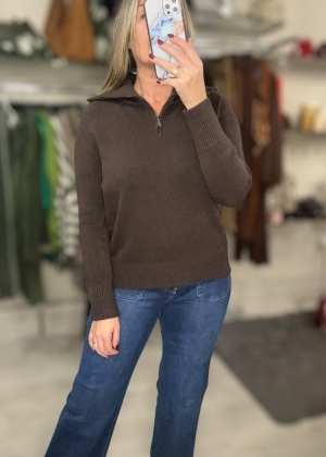 brownzipfrontknit