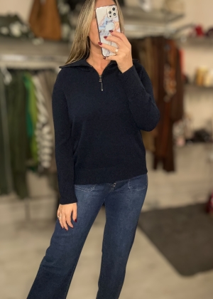 navyzipfrontknit