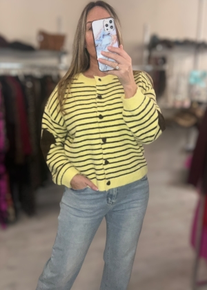 yellowstripeheartcardi