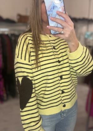 yellowstripeheartcardi Thumb