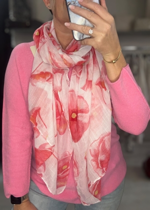pinkfloralscarf