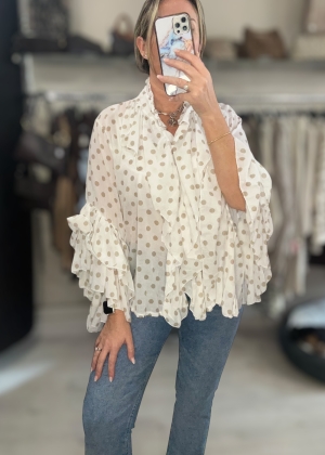 beigespotblouse