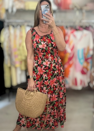 blackfloraldress