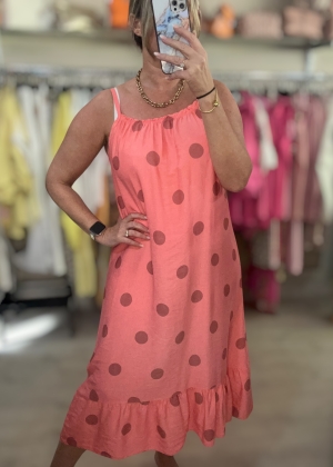 coralspottysundress