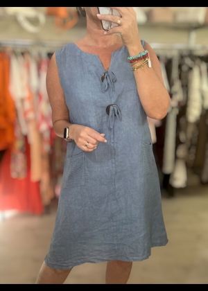 bluelinendress