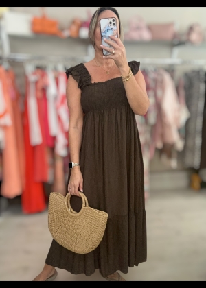 brownmaxidress