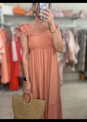 peachmaxidress