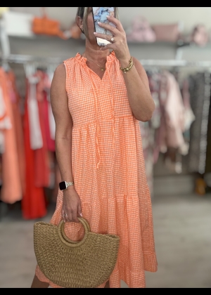 orangeginghamdress Thumb