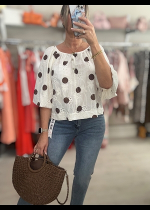 brownpolkadottop Thumb