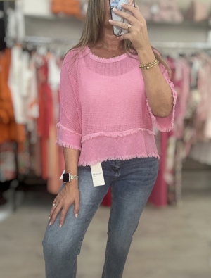 pinkmeshlinentop