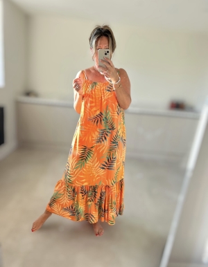 orangeprintdress