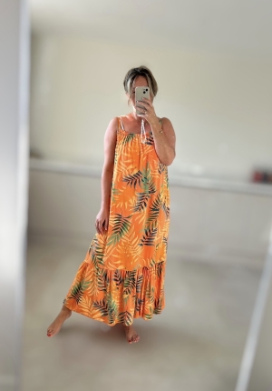 orangeprintdress  Thumb