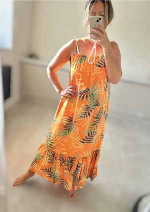 orangeprintdress  Thumb