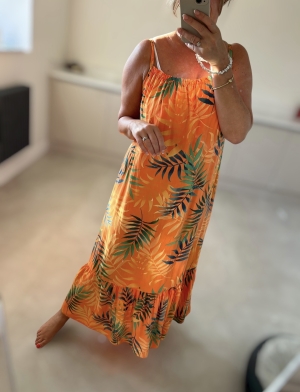 orangeprintdress  Thumb