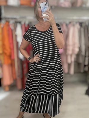 blackstripedress