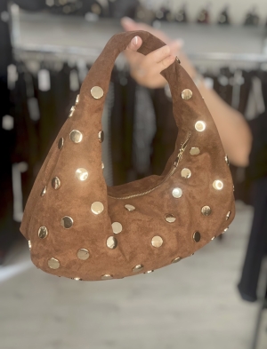 tanandgoldshoulderbag