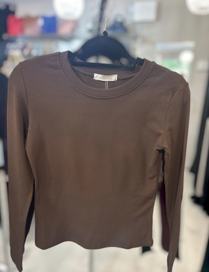 brownfleecylinedtop