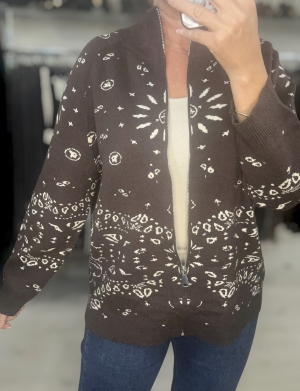 brownprintedknit Thumb