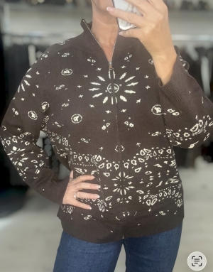 brownprintedknit Thumb