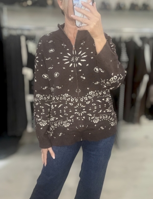 brownprintedknit Thumb