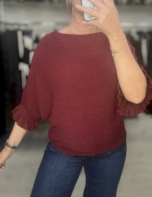 winefrillsleeveknit Thumb