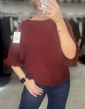 winefrillsleeveknit Thumb