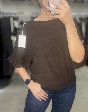 brownfrillsleeveknit Thumb