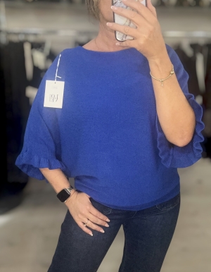 bluefrillsleeveknit