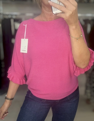 pinkfrillsleeveknit Thumb