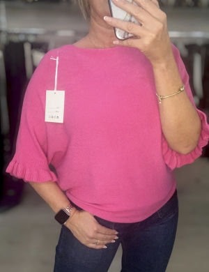 pinkfrillsleeveknit Thumb