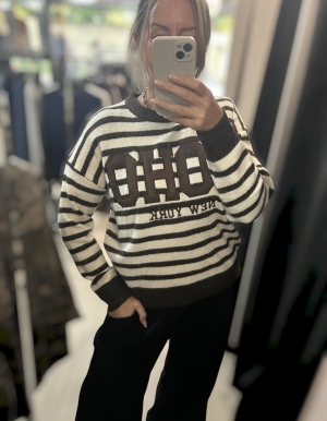 sohostripebrownknit