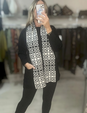 blackknitandscarfset