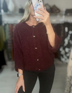 winebouclecardigan