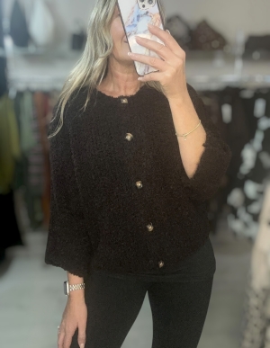  brownbouclecardigan