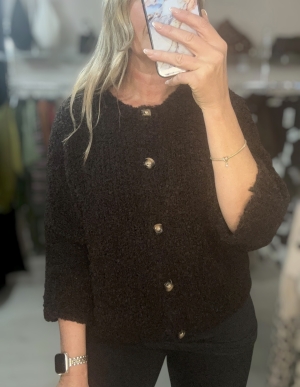 brownbouclecardigan Thumb
