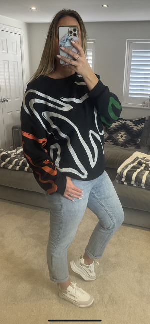 scribblesweaterblack