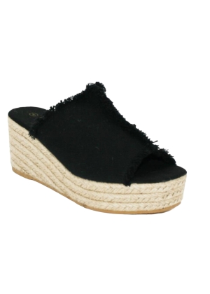 Sienna wedge black