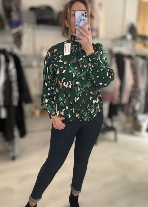 greenprintedtop