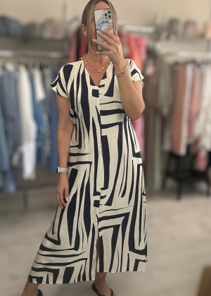 navyprintdress