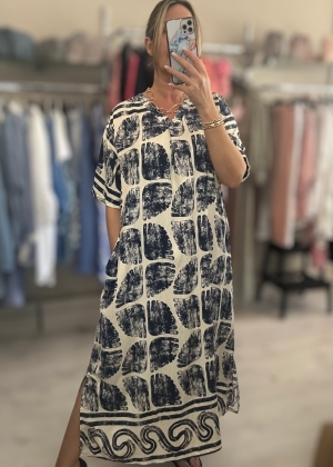 navyprintdress