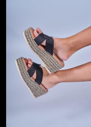 blackwedgesandal