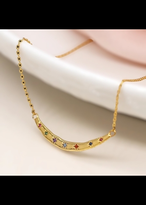 rainbowstarsnecklace