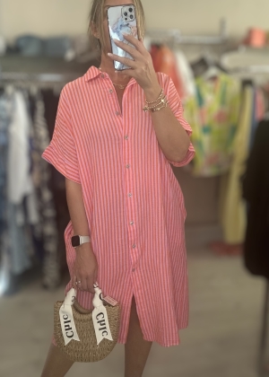 orangestripedress