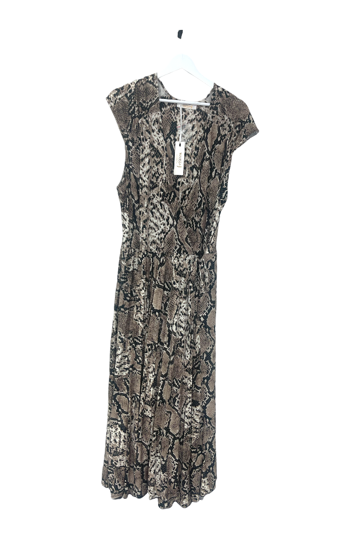 Gladrags | Malissa j wrap dress brown snake